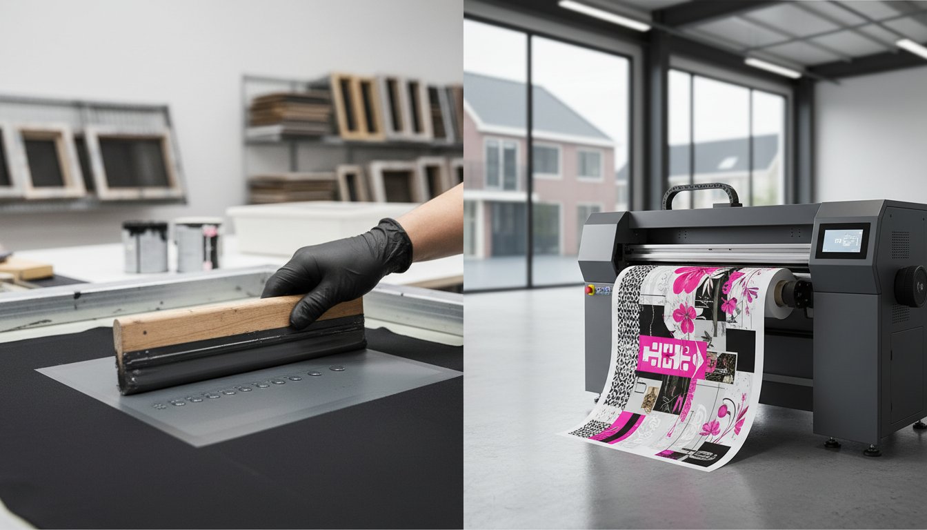 DTF versus Zeefdruk in 2026: Welke techniek wint voor jouw textiel?